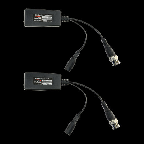 Safire - Baluns passivos para transceptores de par entrançado 4 em 1 (HDTVI, HDCVI, AHD e CVBS)