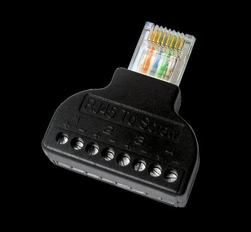 RJ45 to Terminal Adapter - 8 Pin Male Connector