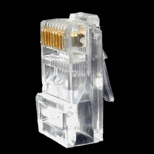 Connector - Rj45 Cat6 For Crimping Compatible with UTP Cable 20 mm (Fo) 10 (An) 5 g