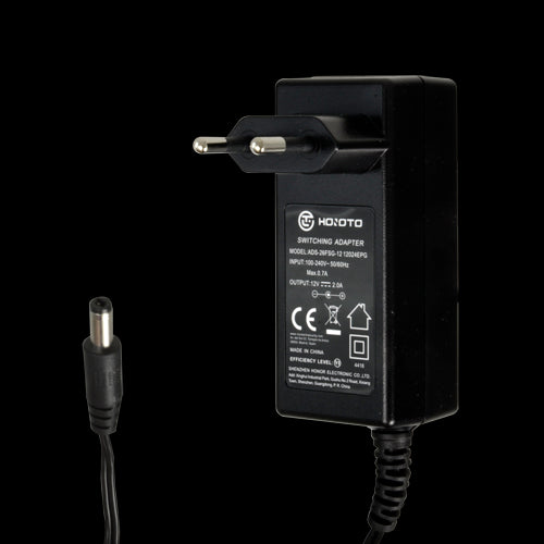 Fuente de Alimentación - Salida DC 12V 2A  - 1 Jack Estandar Estabilizado Longitud Cable 1.5m