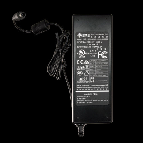 Fonte de alimentação electrónica - 48 V / 2000 mA Dimensões reduzidas 155 (A) x 58 (L) x 33 (P) mm 240 g Estabilizada