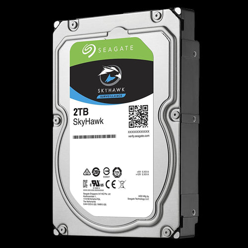 Disco rígido Seagate Skyhawk - Capacidade de 2 TB, interface SATA 6 Gb/s