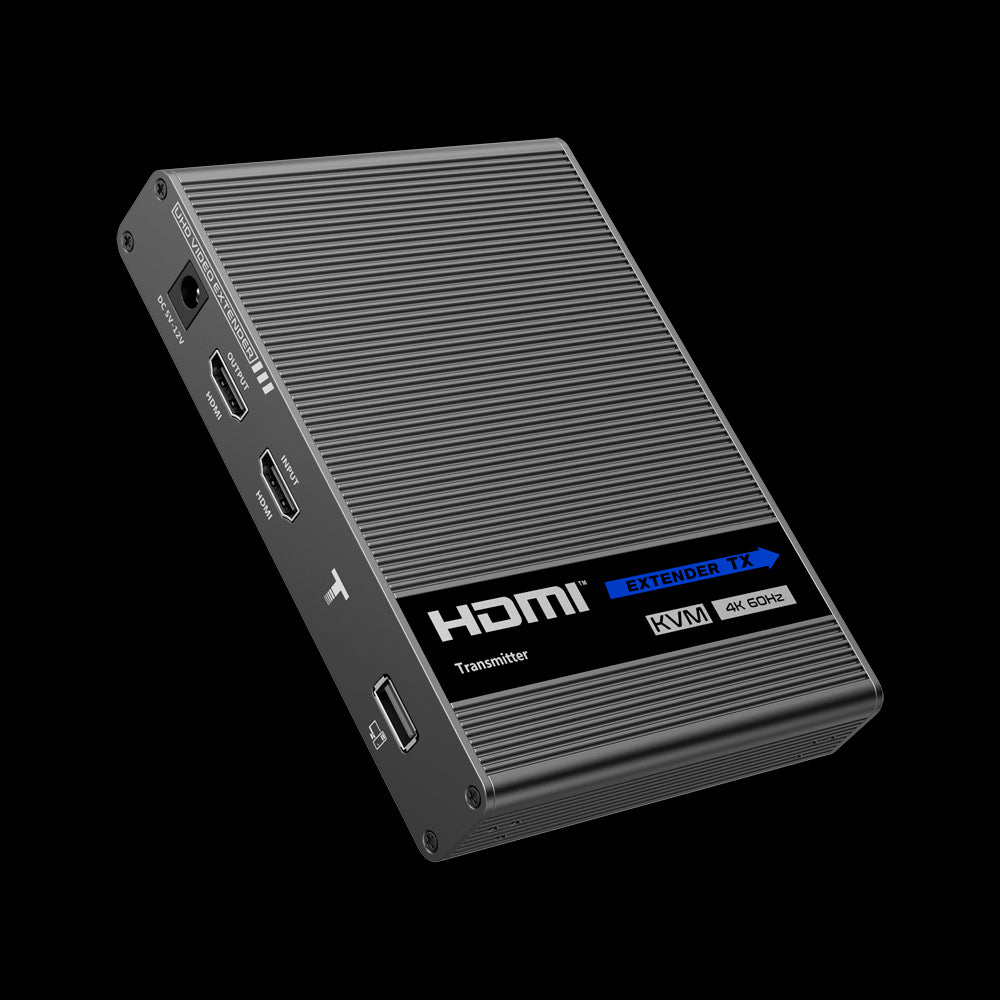 HDMI/USB Extender over Cat6 Ethernet Cable - Transmitter and Receiver Range 70m Up to 4K Supports S/PDIF Audio Output