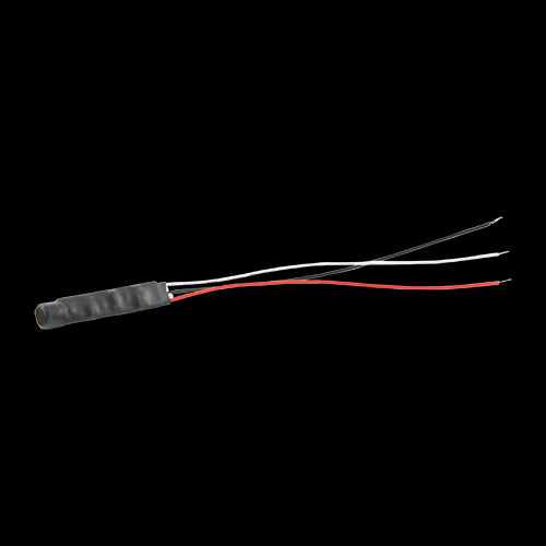 External Microphone - Terminal Connector by Cable Power + (Red), (Black) Audio (White) Power DC6V~12V Length: 130mm M