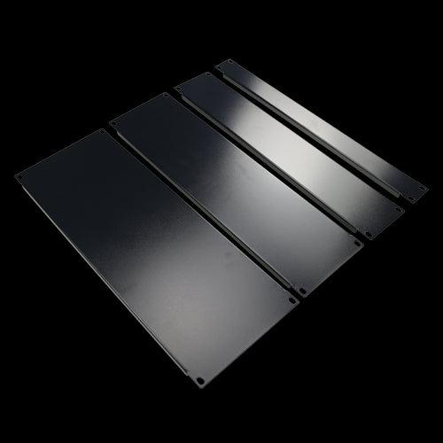 Blank Cover for Standard 19" Rack - 3U Size - Black Color