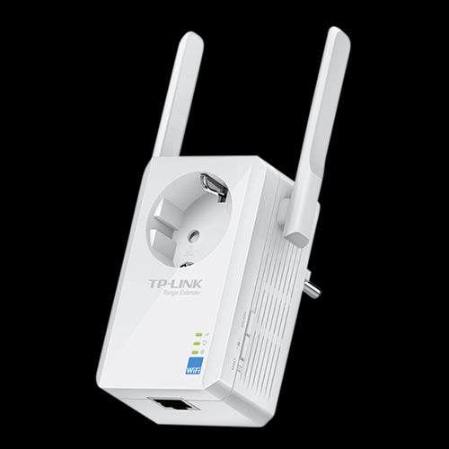 Repetidor Wi-Fi TL-WA860RE - 300 Mbps 802.11b/g/n | 2 Antenas | Botão de Extensão de Alcance | Porta Ethernet | Conector Schuko Adicional