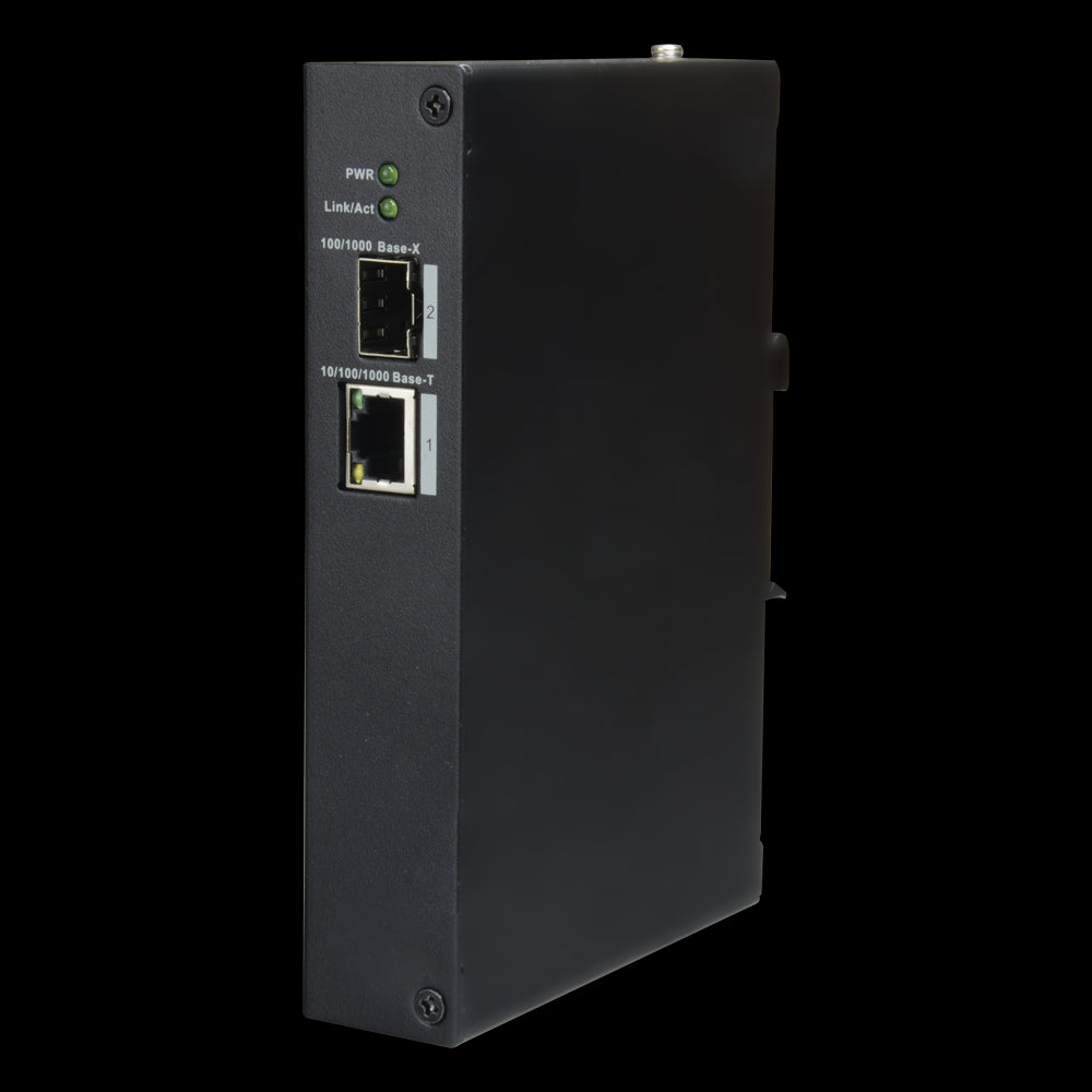 X-security - Desktop Switch 1 Port1 Rj45 + SFP Fiber Port Speed 100/1000 Mbps Plug & Play Technology Saving