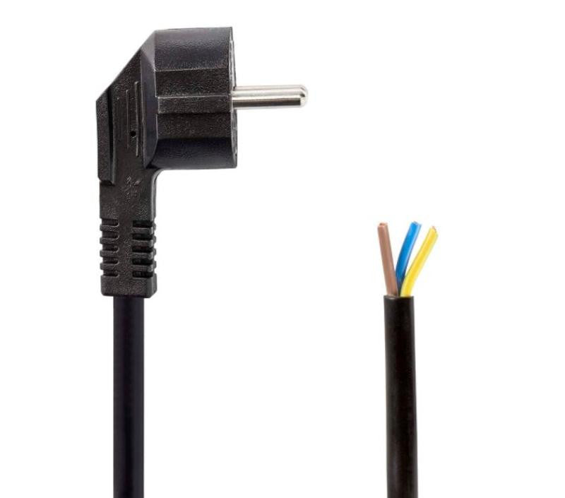 2m Power Cable with Grounding