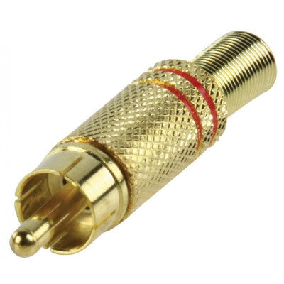 Gold Plated Solderable Male RCA Connector