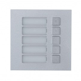 Estação modular exterior para videoporteiro IP com 5 botões para a série VTO4202F-X