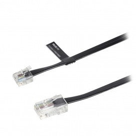 Telecommunication Cable RJ12 (6p6c) Male - RJ45 (8p6c) 3.00 m in Black