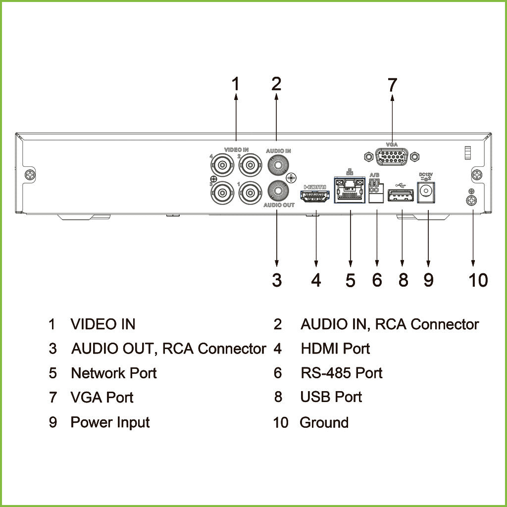 DAHUA 4-CHANNEL XVR 5IN1 H265 4ch 1080N/720P@25ips +1IP SERIES 4 BLACK METAL