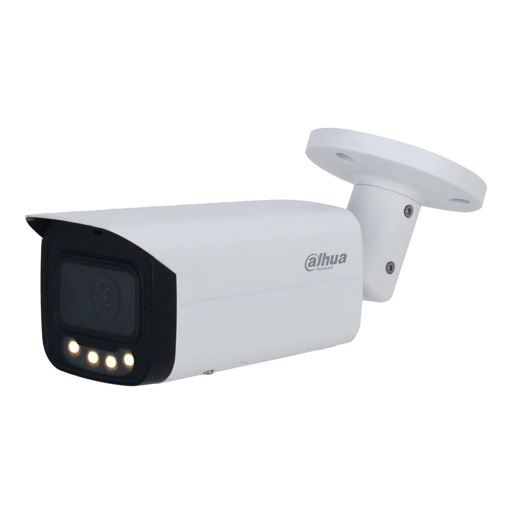 Tubular IP H265 4M FULL COLOR 2.0 WDR140dB Starlight LED60m 2.8mm IP67 ePoE SD ÁUDIO MIC E/S AI
