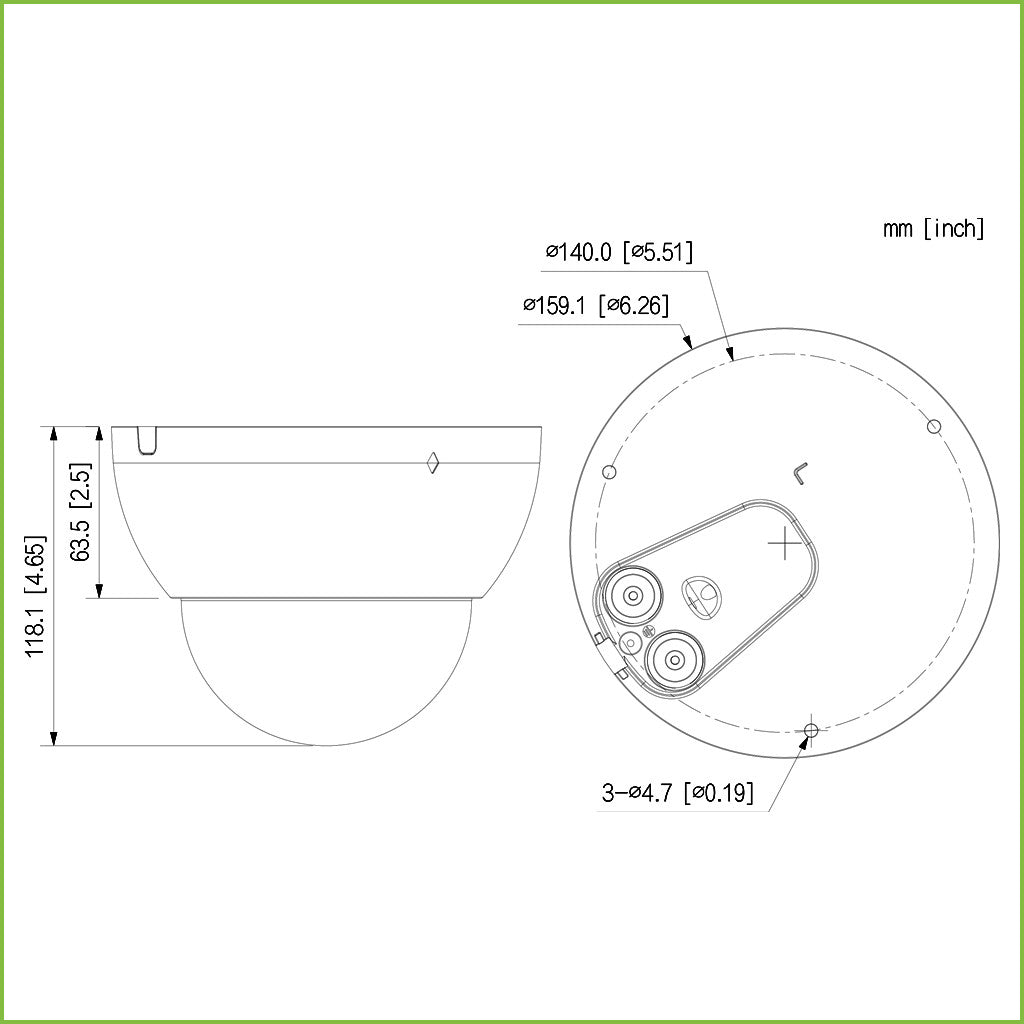 H265 IP Dome 8M DN WDR Starlight+ IR40m 2.7-12VFM IK10 IP67 ePoE SD ÁUDIO E/S AI