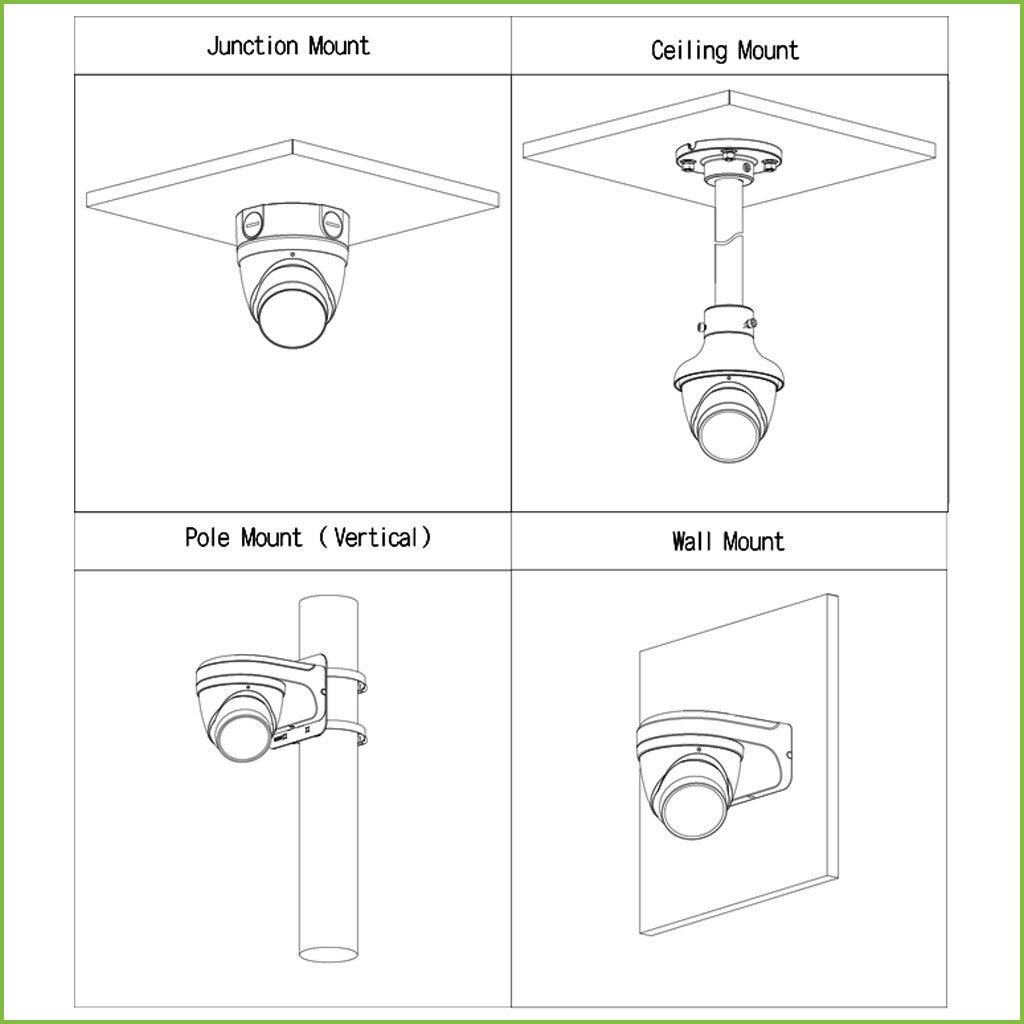 Dome HDCVI 4 em 1 2M 1080P Full Color 2.0 WDR Starlight LED40m 2.7-13.5mm IP67 Microfone