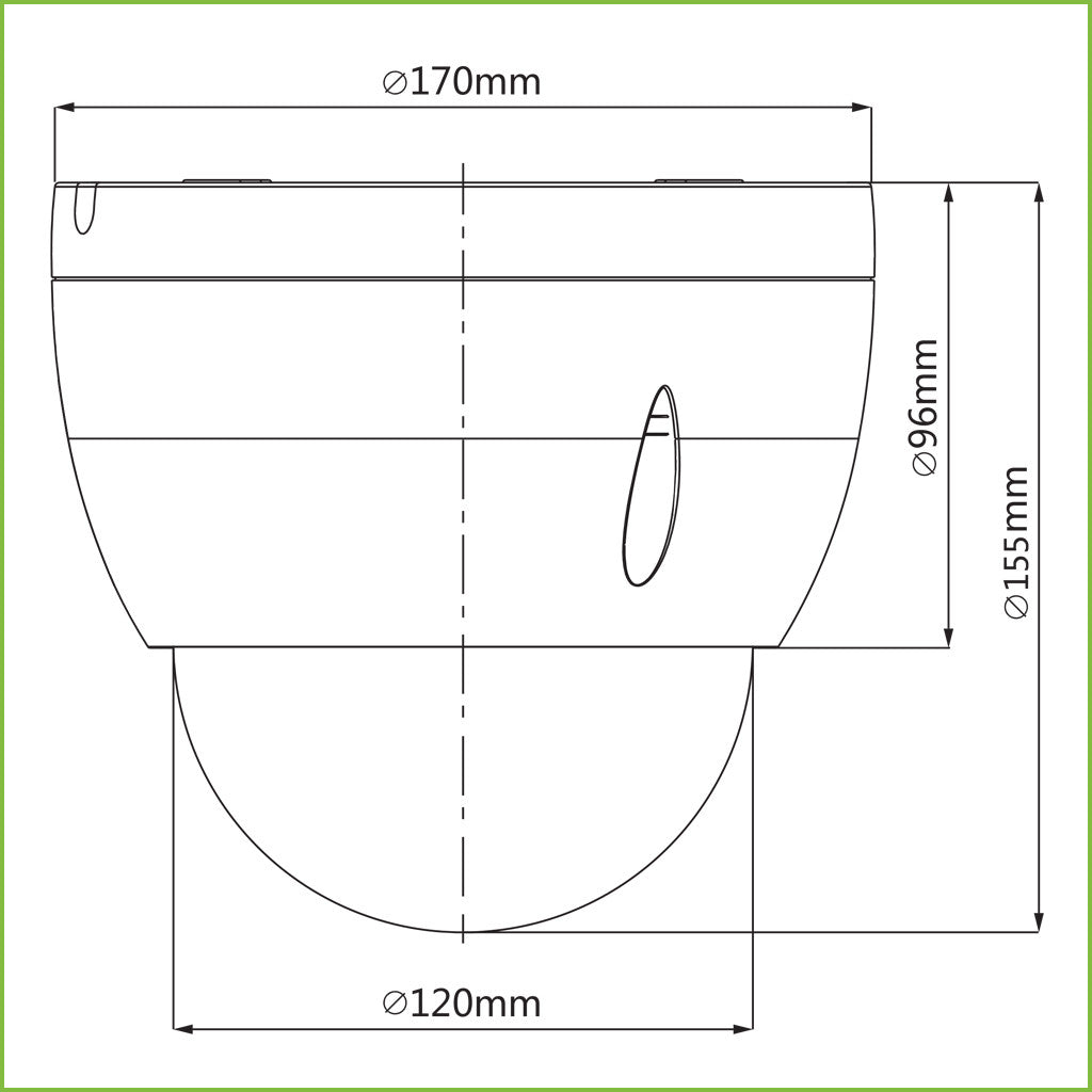 Câmara IP PTZ 2M H265 DN WDR Starlight 12X 3D IVS IP66 IK10 PoE+