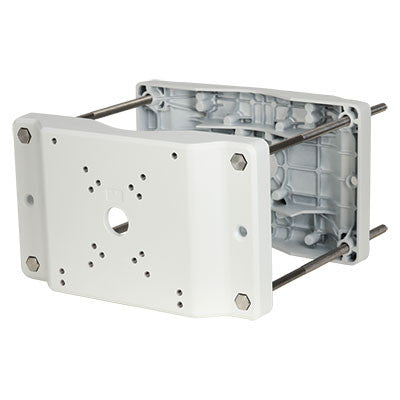 Pole adapter for Speed Dome, PTZ and outdoor surveillance boxes