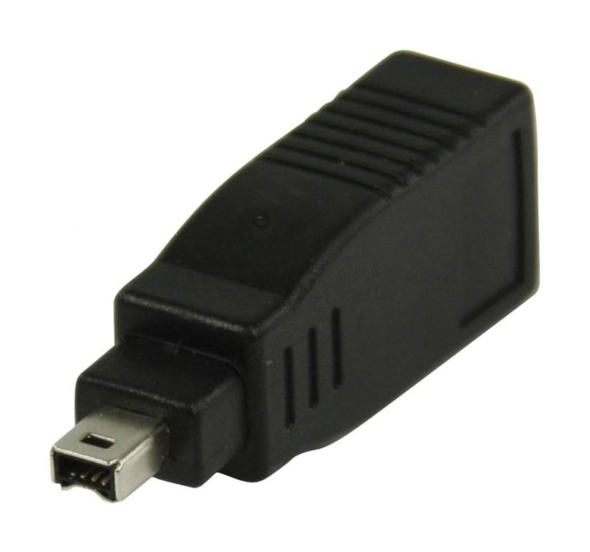 FireWire adapter from 6-pin female to 4-pin male
