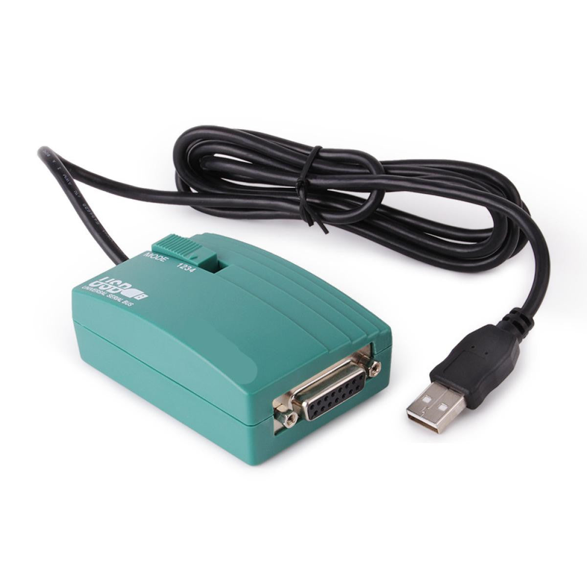 Adaptador USB para joystick analógico de 15 pinos com conector MIDI.