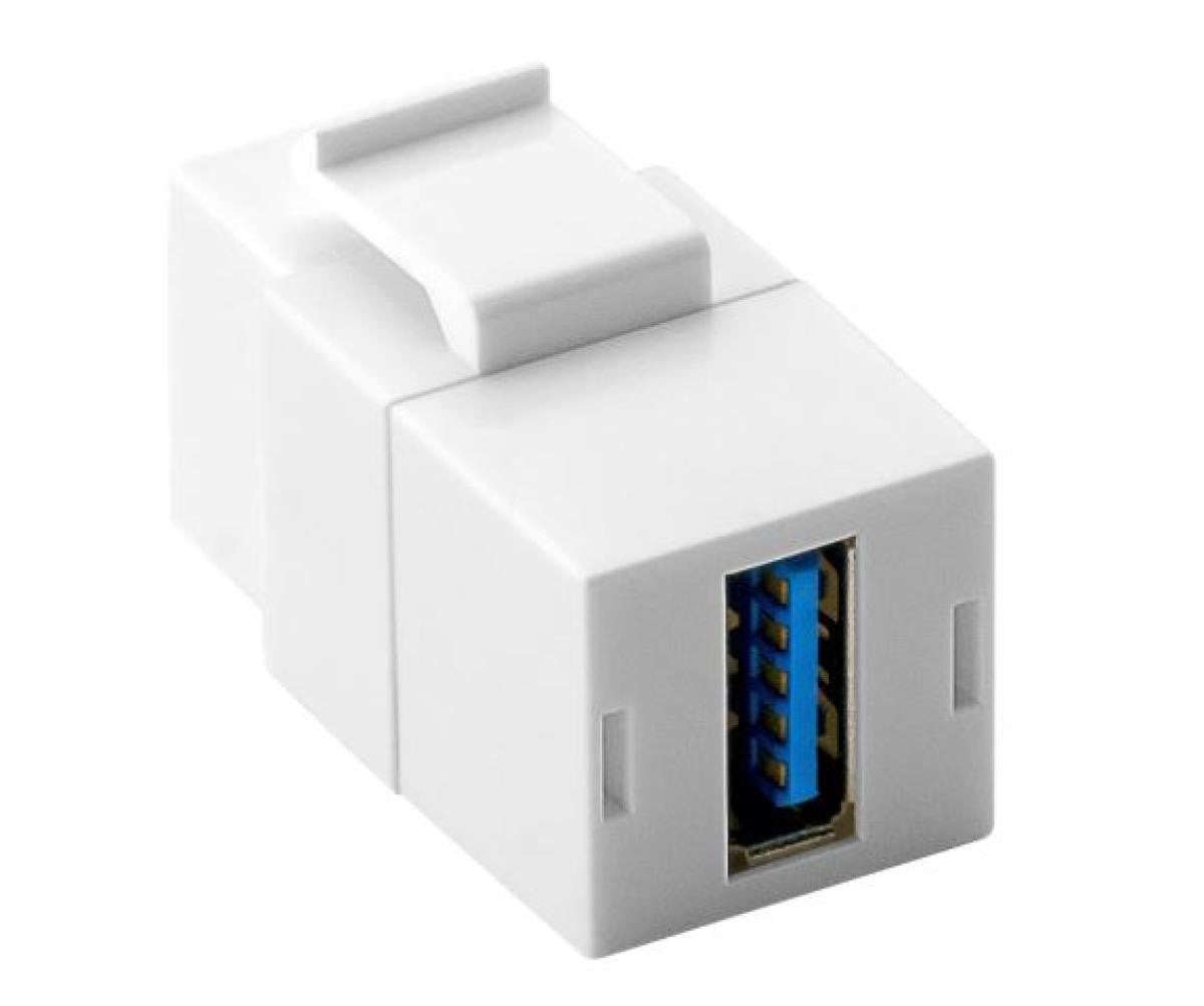 Módulo Keystone USB 3.0, fêmea/fêmea tipo A