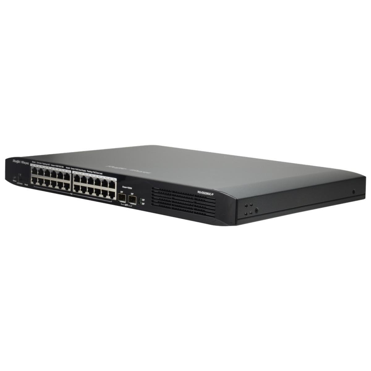 Manageable PoE switch with 24 RJ45 ports 10/100/1000 +2 SFP 10/100/1000