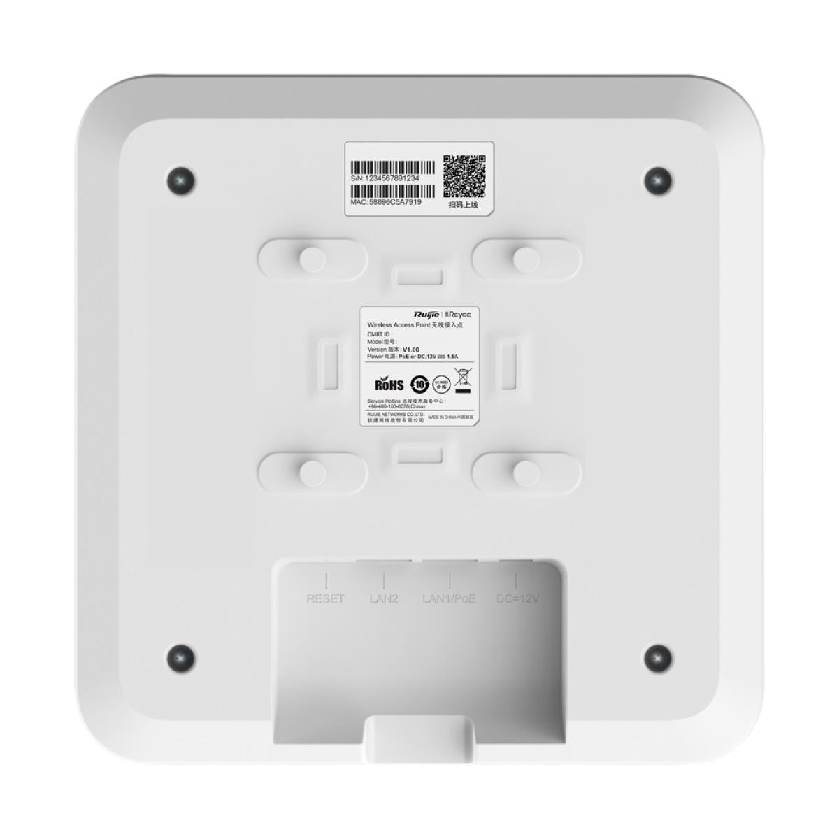 Reyee Wifi 5 Access Point, Dual band with 2x2 MIMO antenna