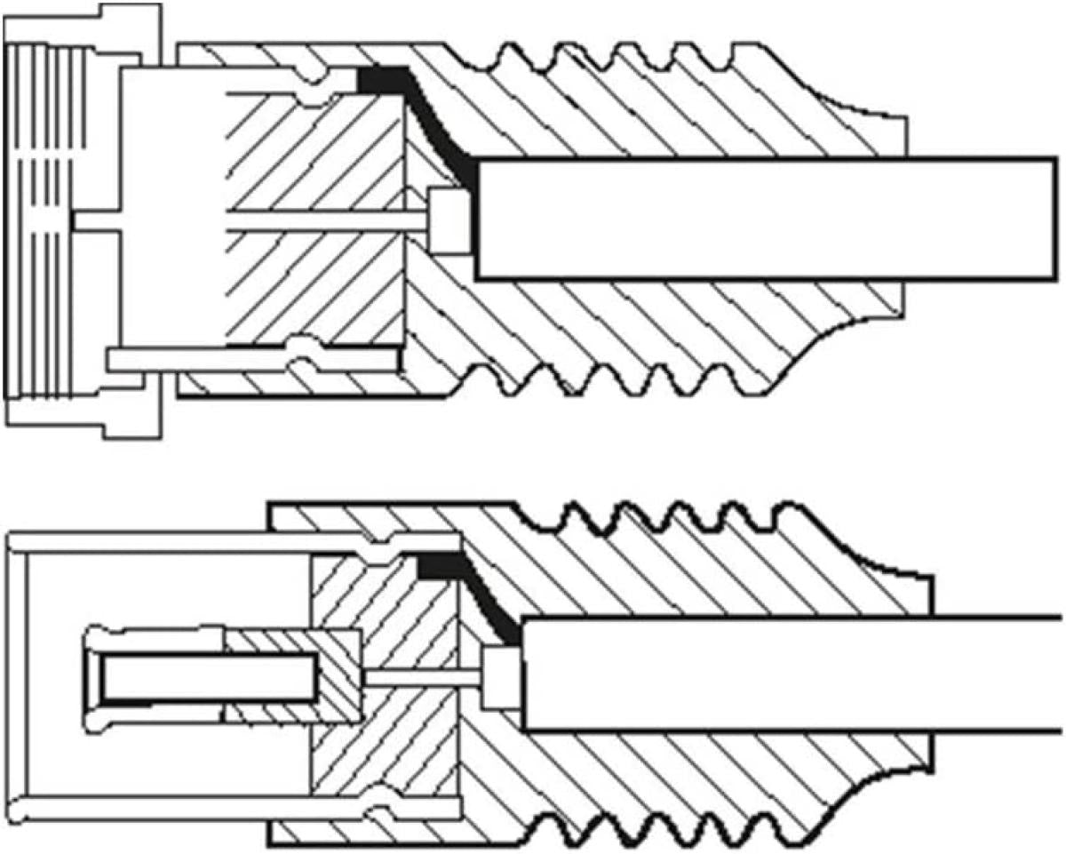 Cabo coaxial branco de 2,5 metros para antena, conector fêmea-macho tipo F.
