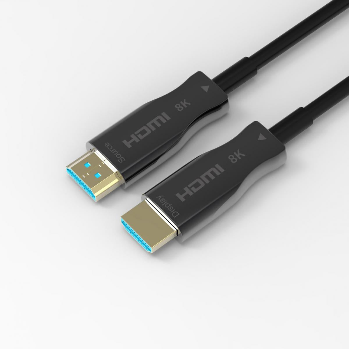 HDMI fiber optic cable male to male version 2.1 and maximum resolution of 8K @ 60Hz