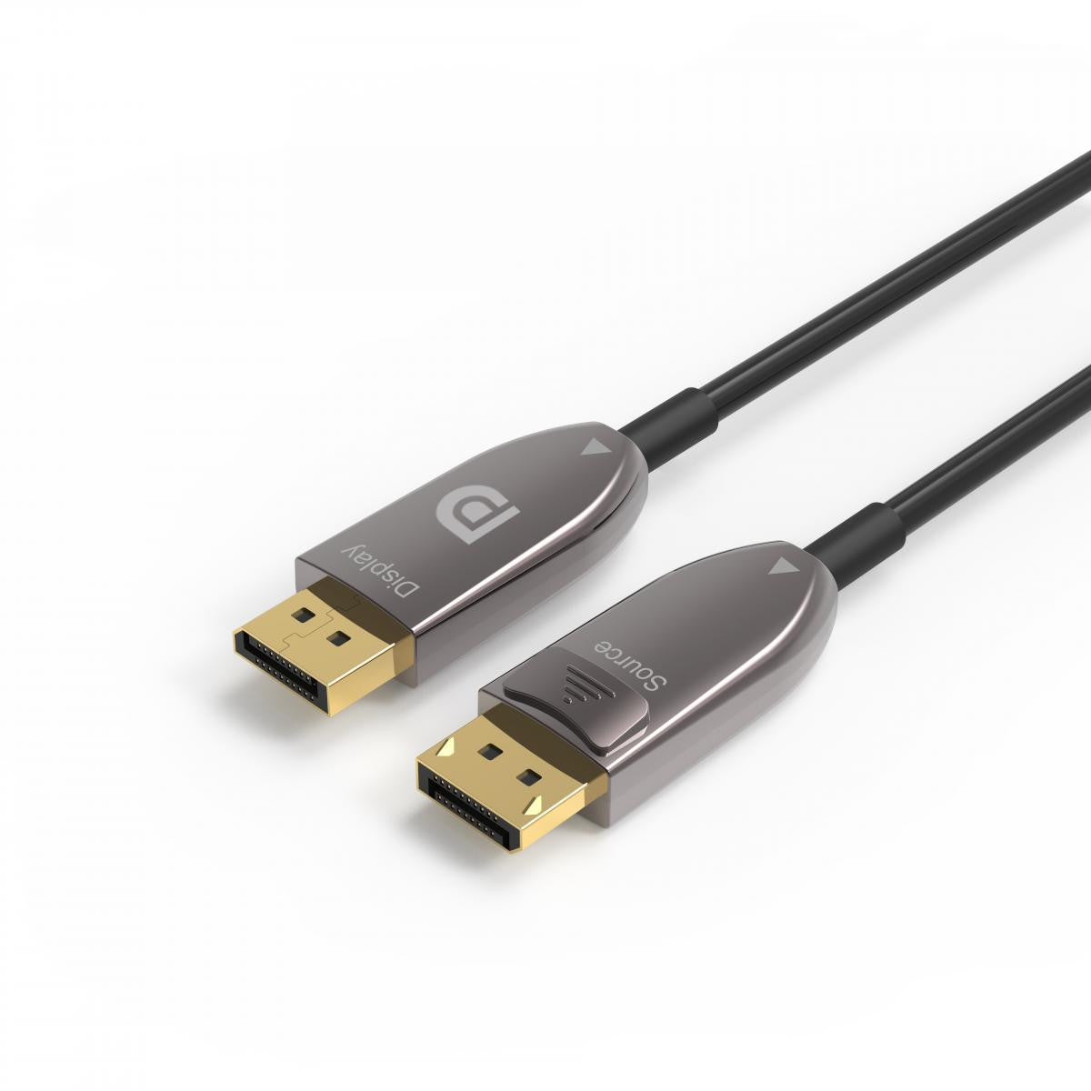 Displayport v1.4 fiber optic cable with maximum resolution of 8K@60Hz and 4K@144Hz