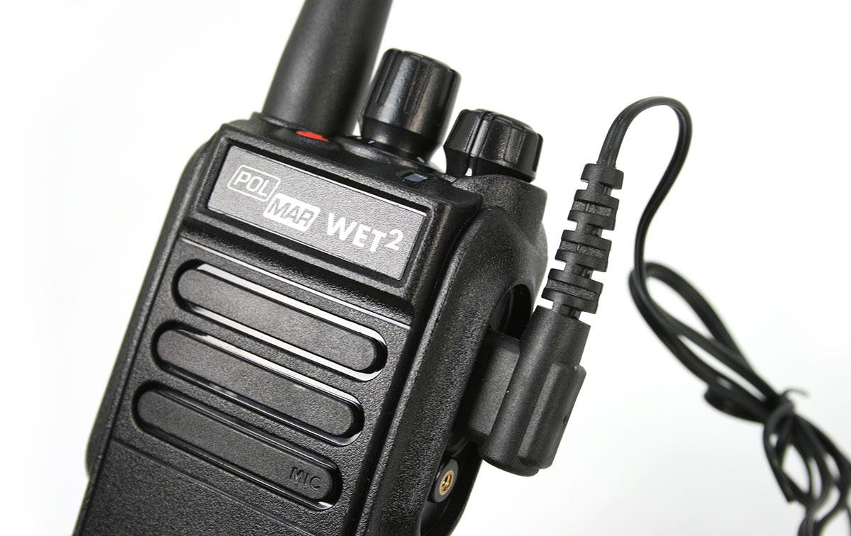 POLMAR WET-II-V77 Walkie talkie uso libre PMR-446 sumergible IP67