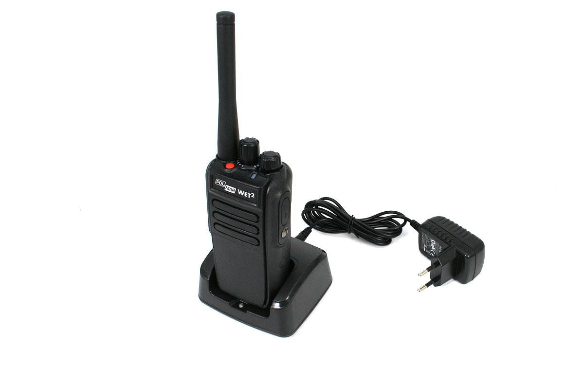 POLMAR WET-II-V77 Walkie talkie uso libre PMR-446 sumergible IP67