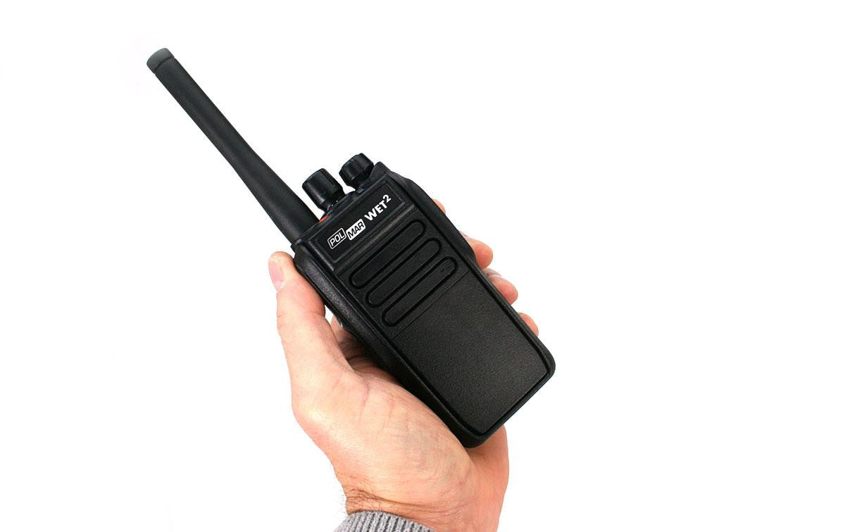 POLMAR WET-II-V77 Walkie talkie uso libre PMR-446 sumergible IP67