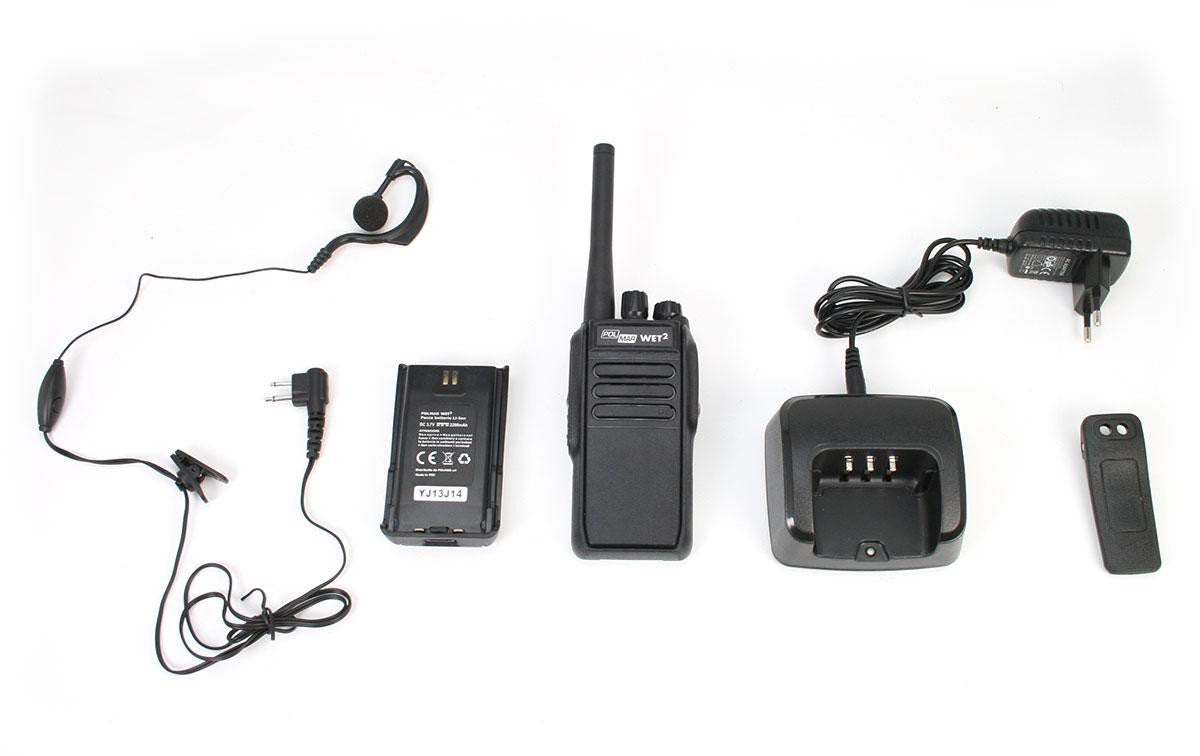 POLMAR WET-II-V77 Walkie talkie uso libre PMR-446 sumergible IP67