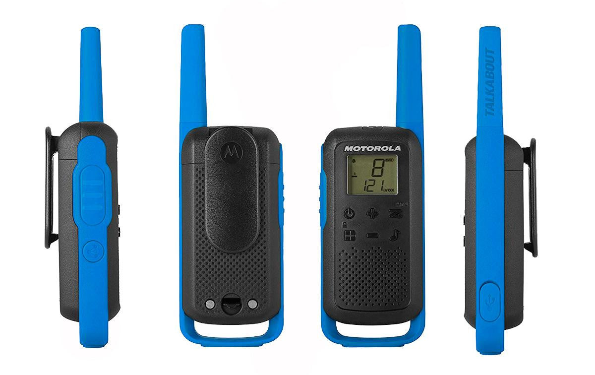 TLKRT62BLUE MOTOROLA par de walkie-talkies PMR446 sem licença, azuis