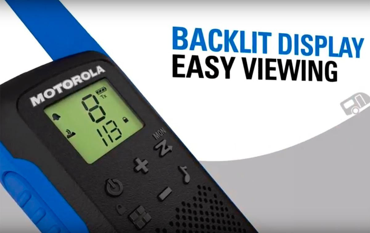 TLKRT62BLUE MOTOROLA par de walkie-talkies PMR446 sem licença, azuis