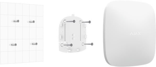 Professional alarm center Grade 2 - Ethernet communication and dual SIM 4G in white