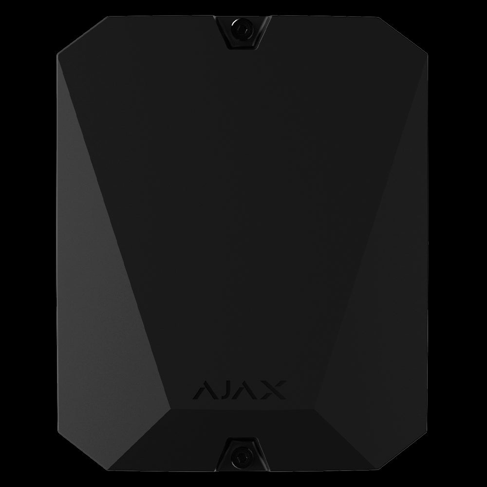 AXAS alarm kits to renew old wired installations with central unit, transmitter, keyboard and black siren