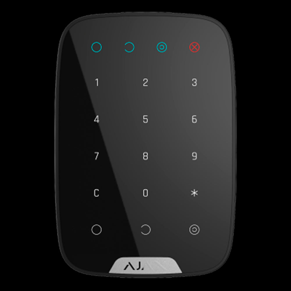 AXAS alarm kits to renew old wired installations with central unit, transmitter, keyboard and black siren