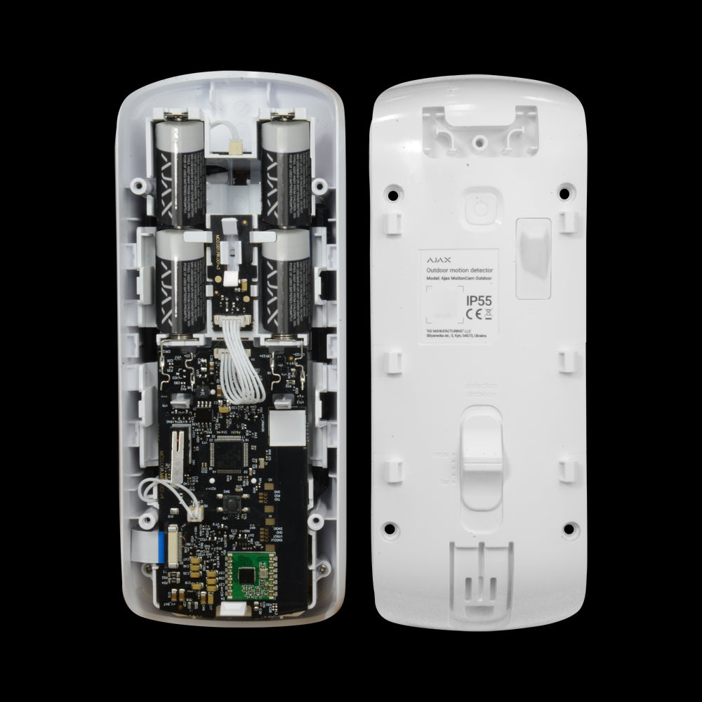 Novo sensor de deteção de fotografias exteriores AJAX que permite tirar fotografias a pedido.