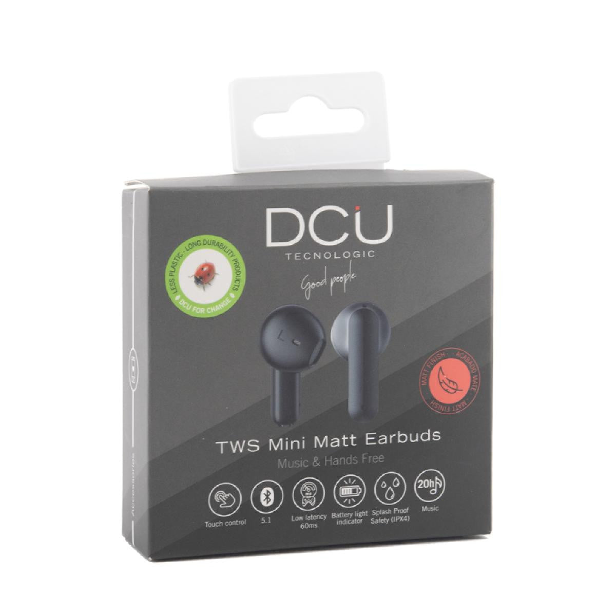 Auriculares DCU TEC Mini Mate Bluetooth 5.1, pretos