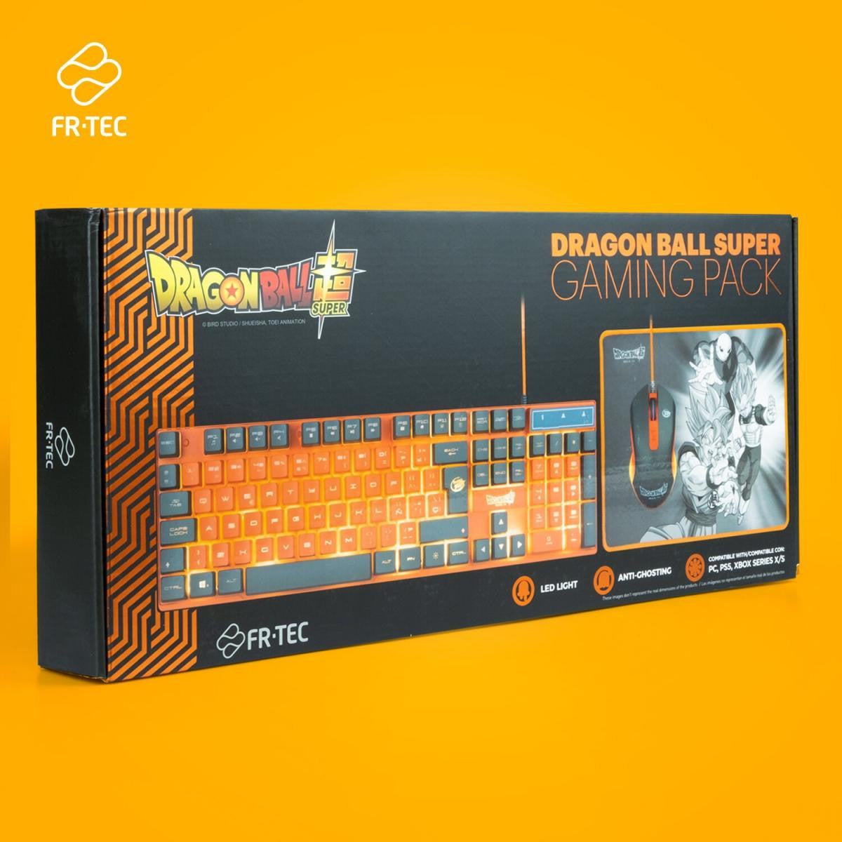 Super pack pc dragon ball x fr-tec with keyboard, mouse and mouse pad