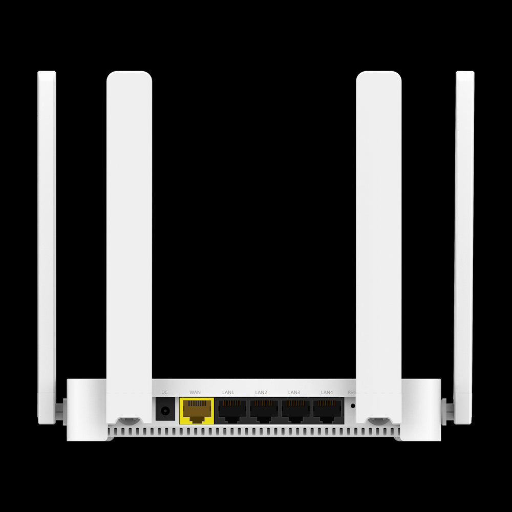 Router Wi-Fi Mesh Gigabit Reyee 6 AX1800 - 5 portas RJ45 10/100/1000 Mbps com gestão remota via cloud.