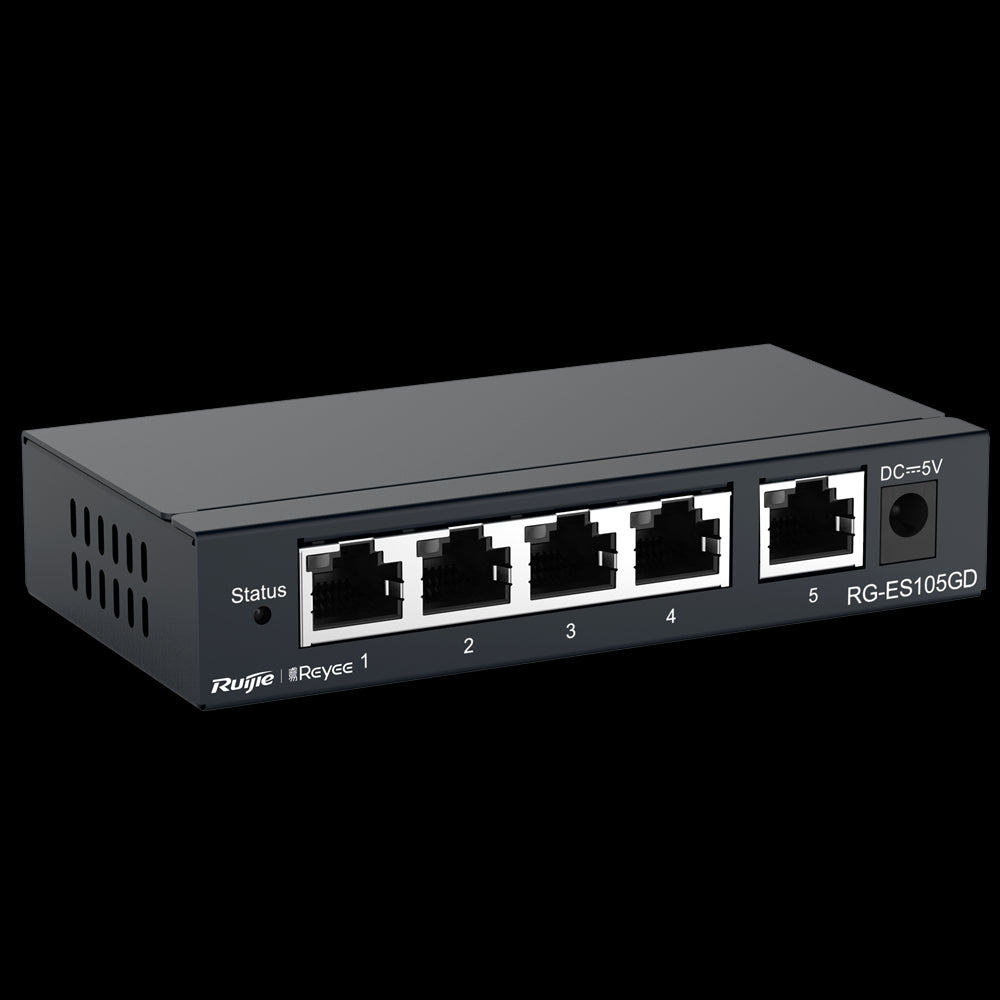 Reyee Desktop Switch with Metal Housing 5 Ports RJ45 Gigabit