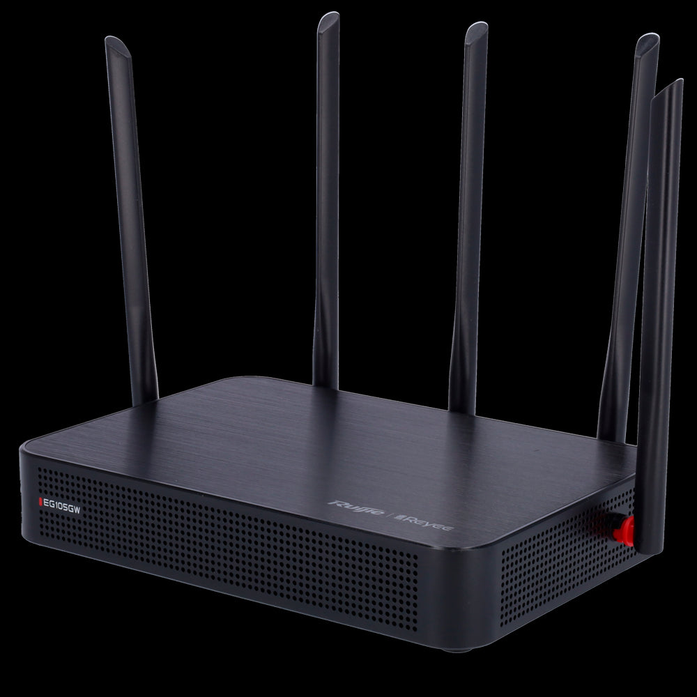 Controlador cloud para router Wi-Fi Reyee com 5 portas RJ45, 10/100/1000 Mbps e largura de banda até 500 Mbps.