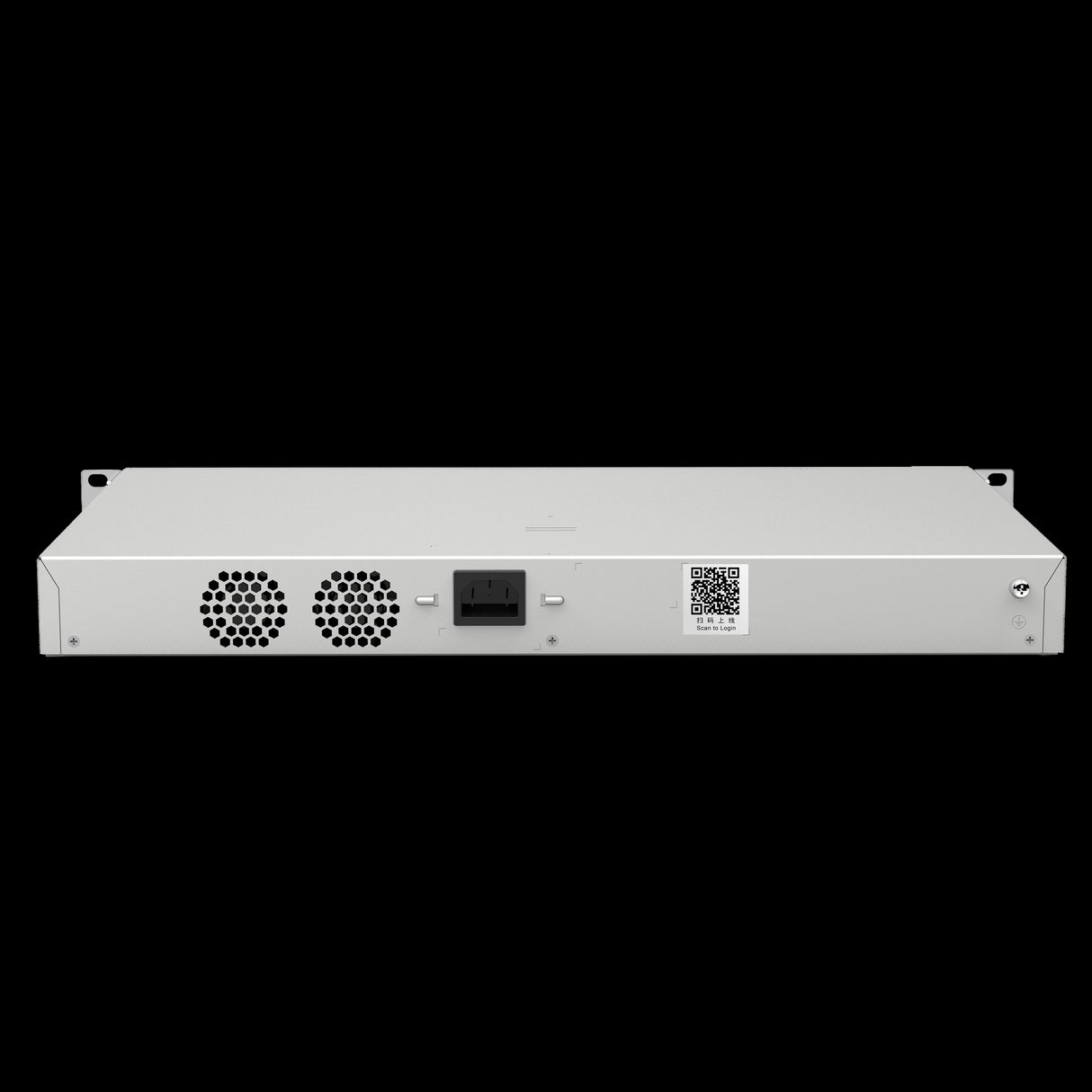 Switch Reyee Cloud Layer 2+ com 48 portas Gigabit RJ45 e 4 portas SFP+ de 10 Gbps para montagem em rack.