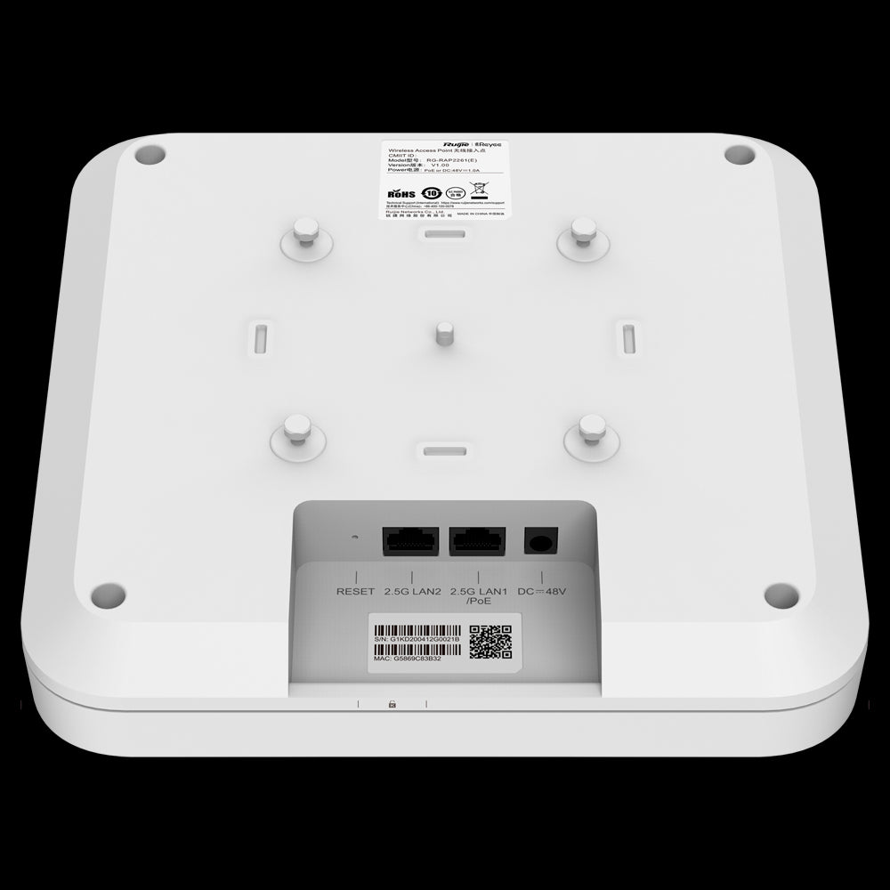 Ponto de acesso Wi-Fi omnidirecional Reyee com 6 antenas MU-MIMO, 4x4 a 2,4 GHz, 4x4 a 5 GHz, até 6000 Mbps