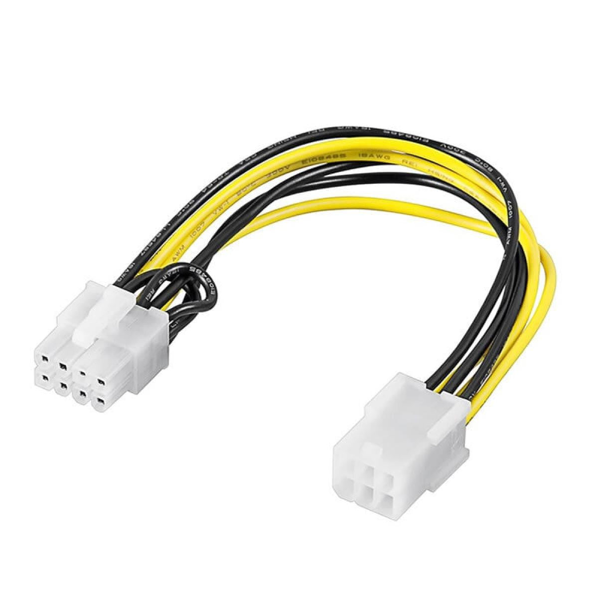 PC graphics card power cable or adapter, 6-pin PCI-E/PCI Express.