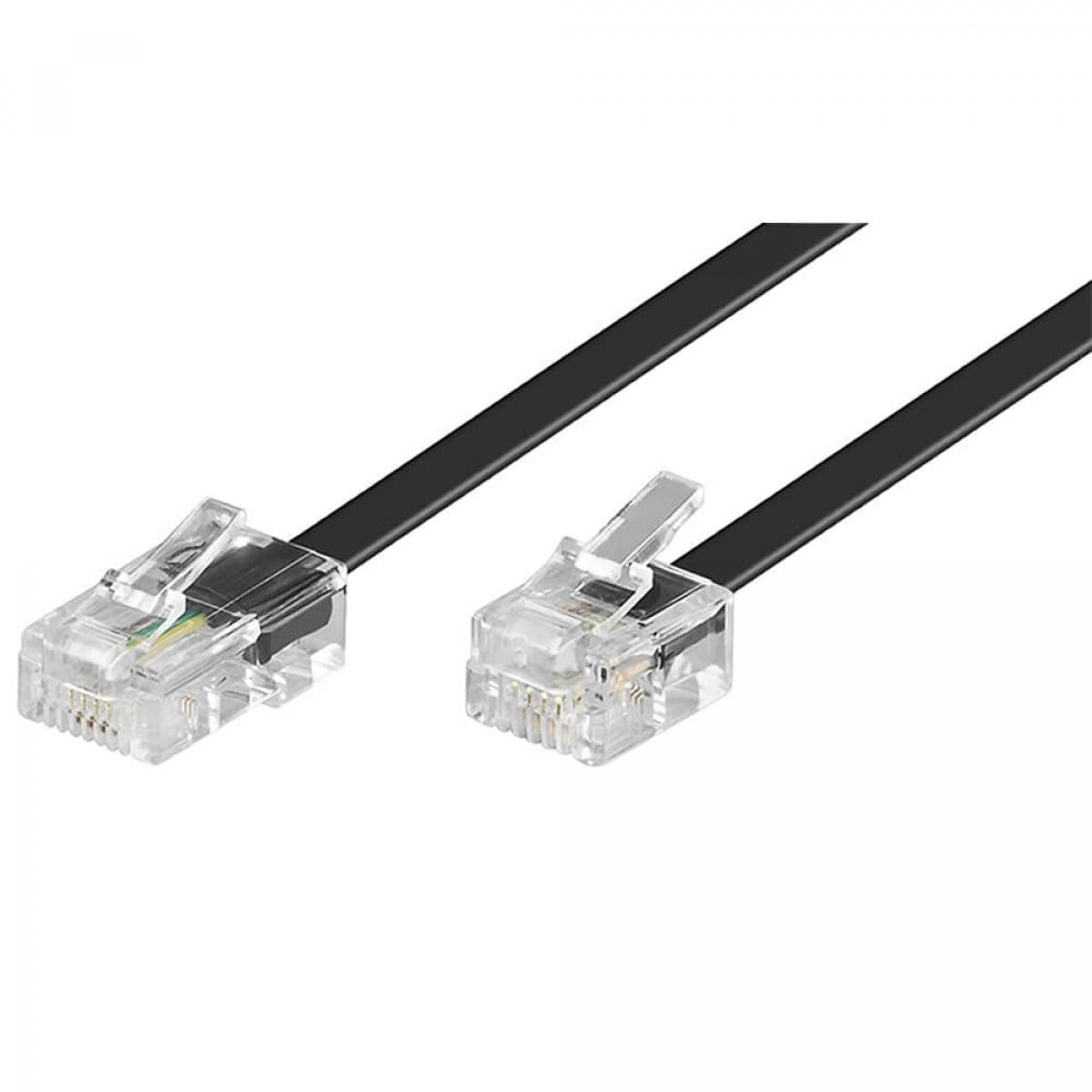 Modular telephone cable Male RJ45 (8P4C) to Male RJ11 (6P4C) 15 m