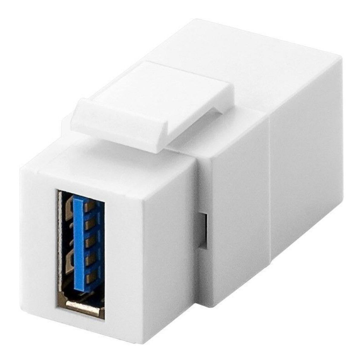 Adaptador Keystone USB-A para USB-A 3.0 Fêmea-para-Fêmea