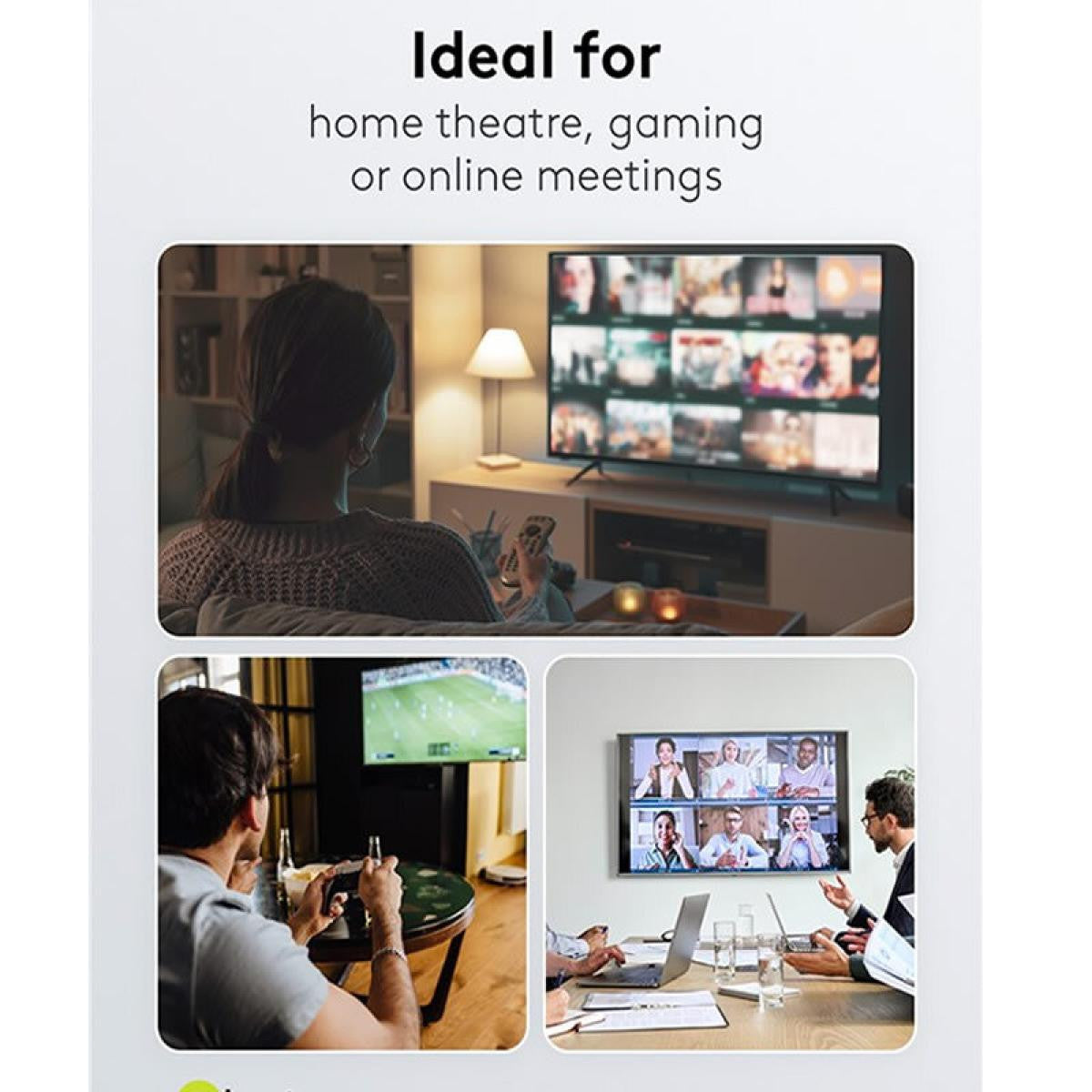 Comutador manual HDMI™ 2 para 1 com resolução 4K a 60 Hz